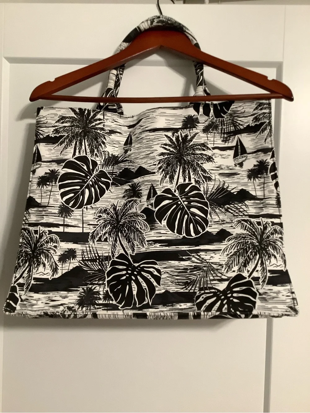 No Boundaries canvas tote